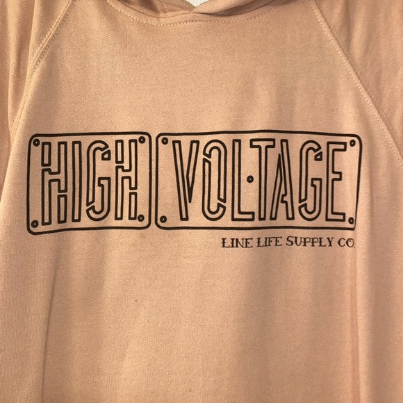 High Voltage (lineman life supply co) hoodie - Picture 4 of 4